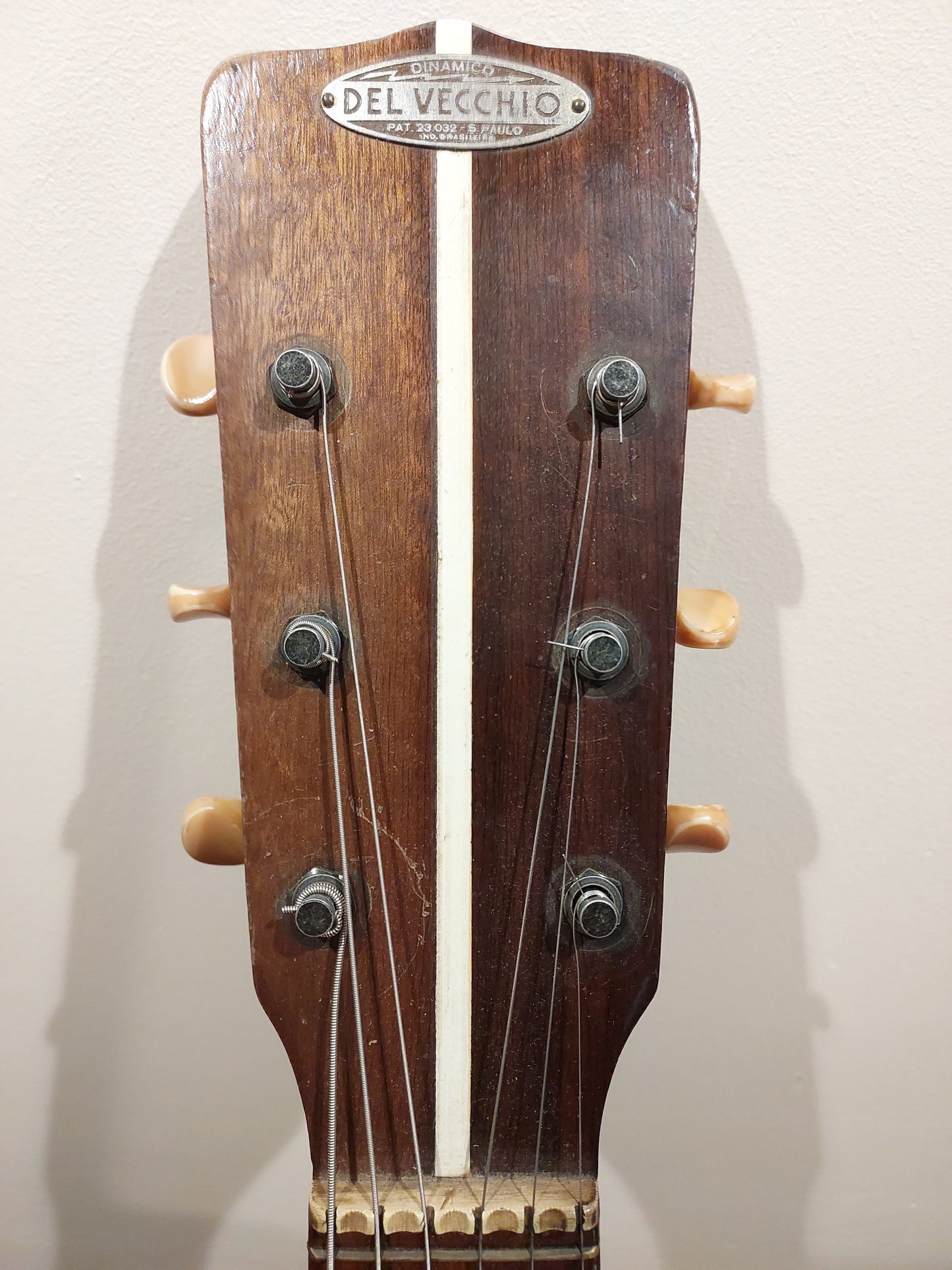 (D2) 1950s 6-string Del Vecchio acoustic/electric resonator guitar (brown sunburst)