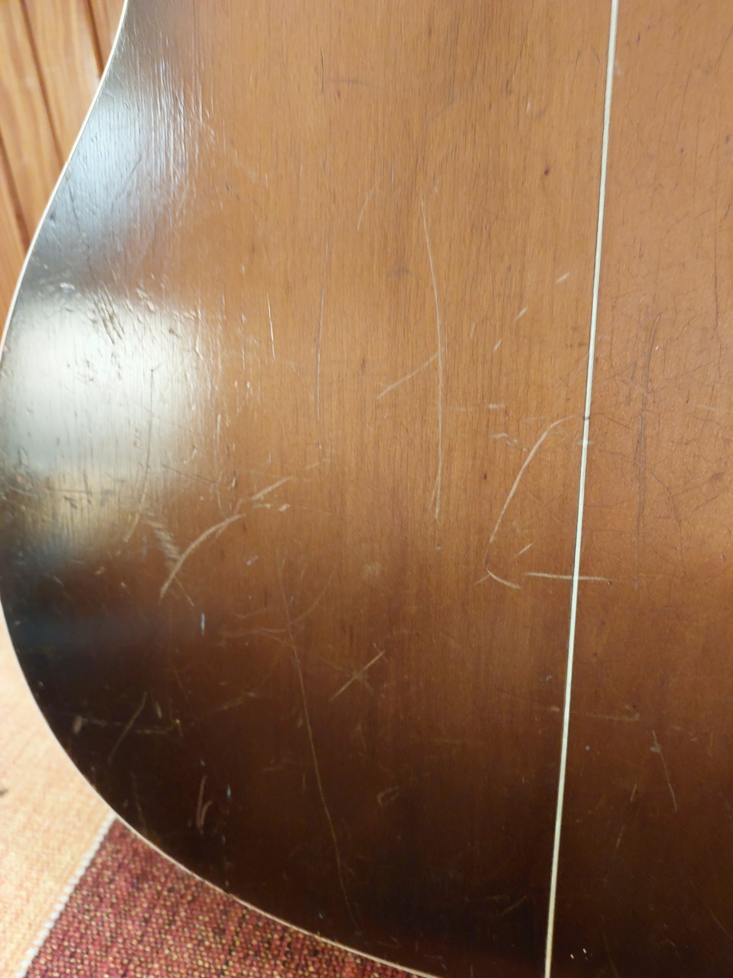 (D2) 1950s 6-string Del Vecchio acoustic/electric resonator guitar (brown sunburst)