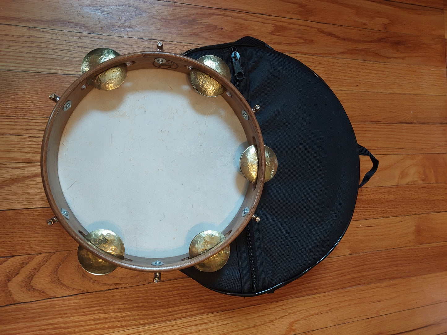 (P8) Dyorman 10" Pandeiro (Brass platinelas)