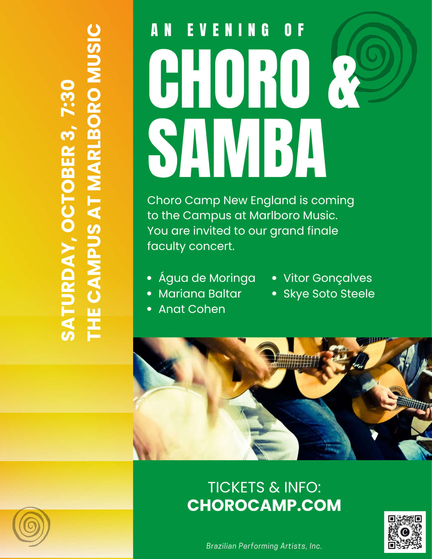 Concert Tickets: Choro Camp 2026