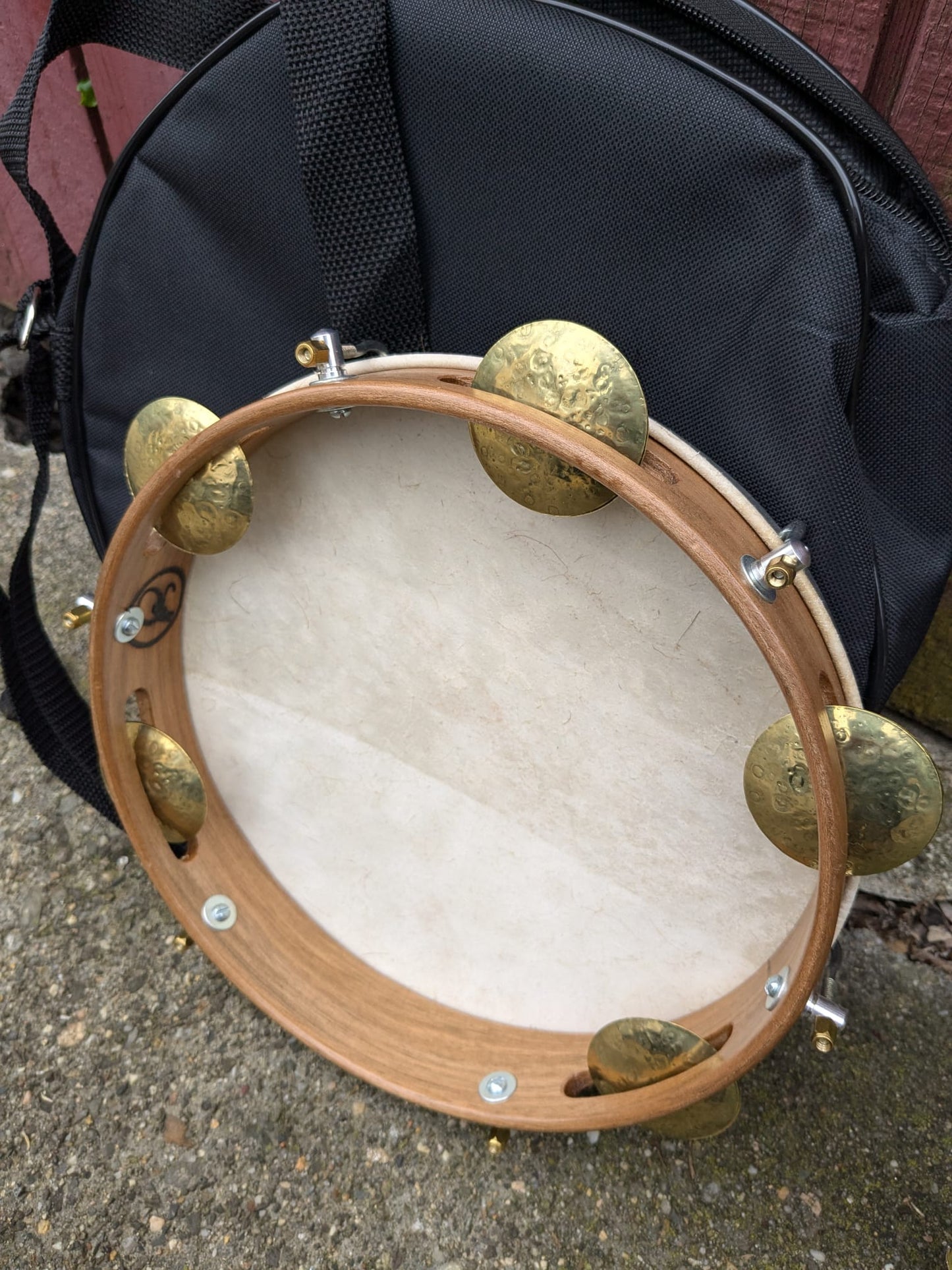 (P9) Dyorman 10" Pandeiro (Brass platinelas)