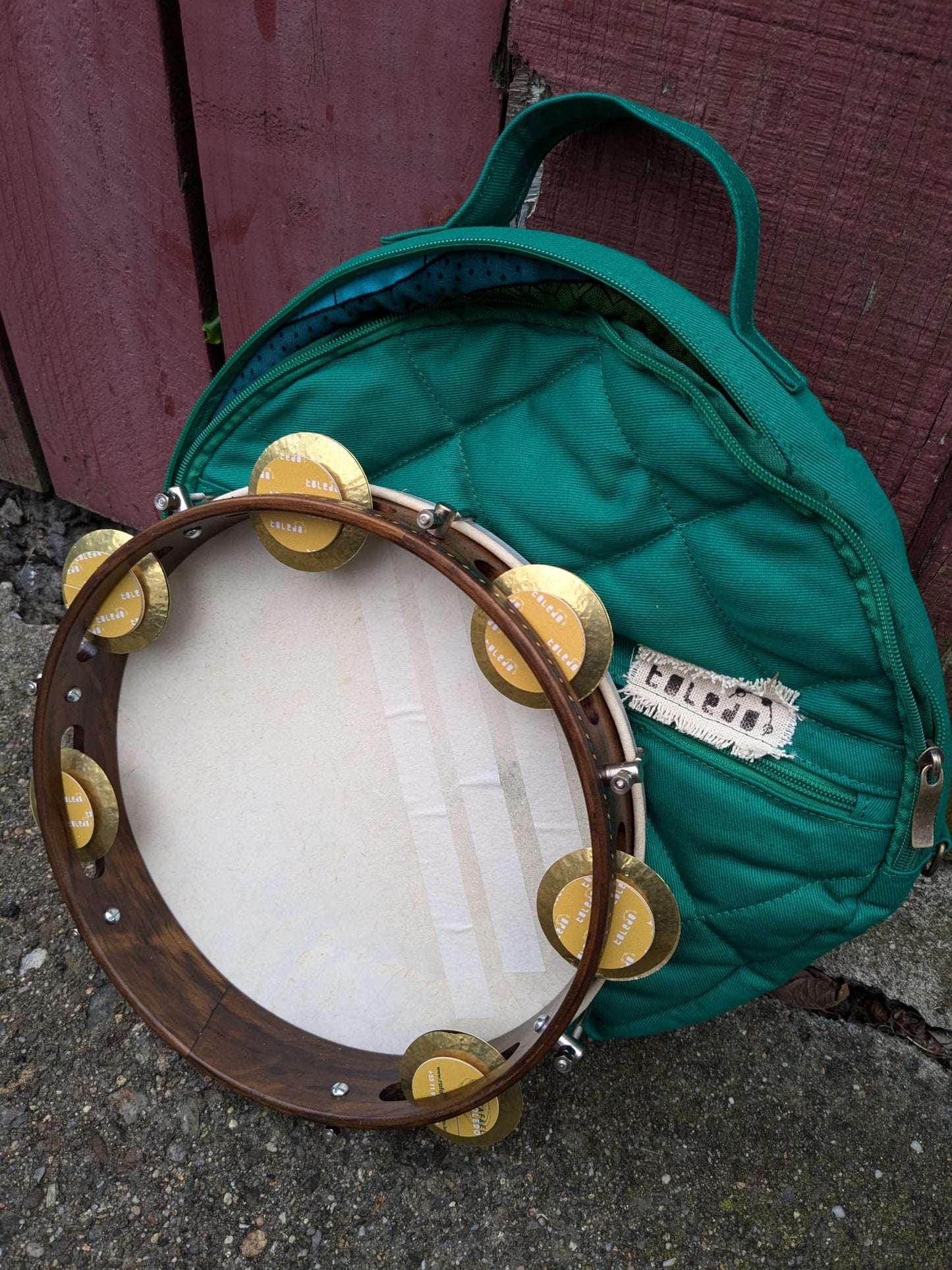 Pandeiro by Rafael Toledo (Teal bag) SOLD