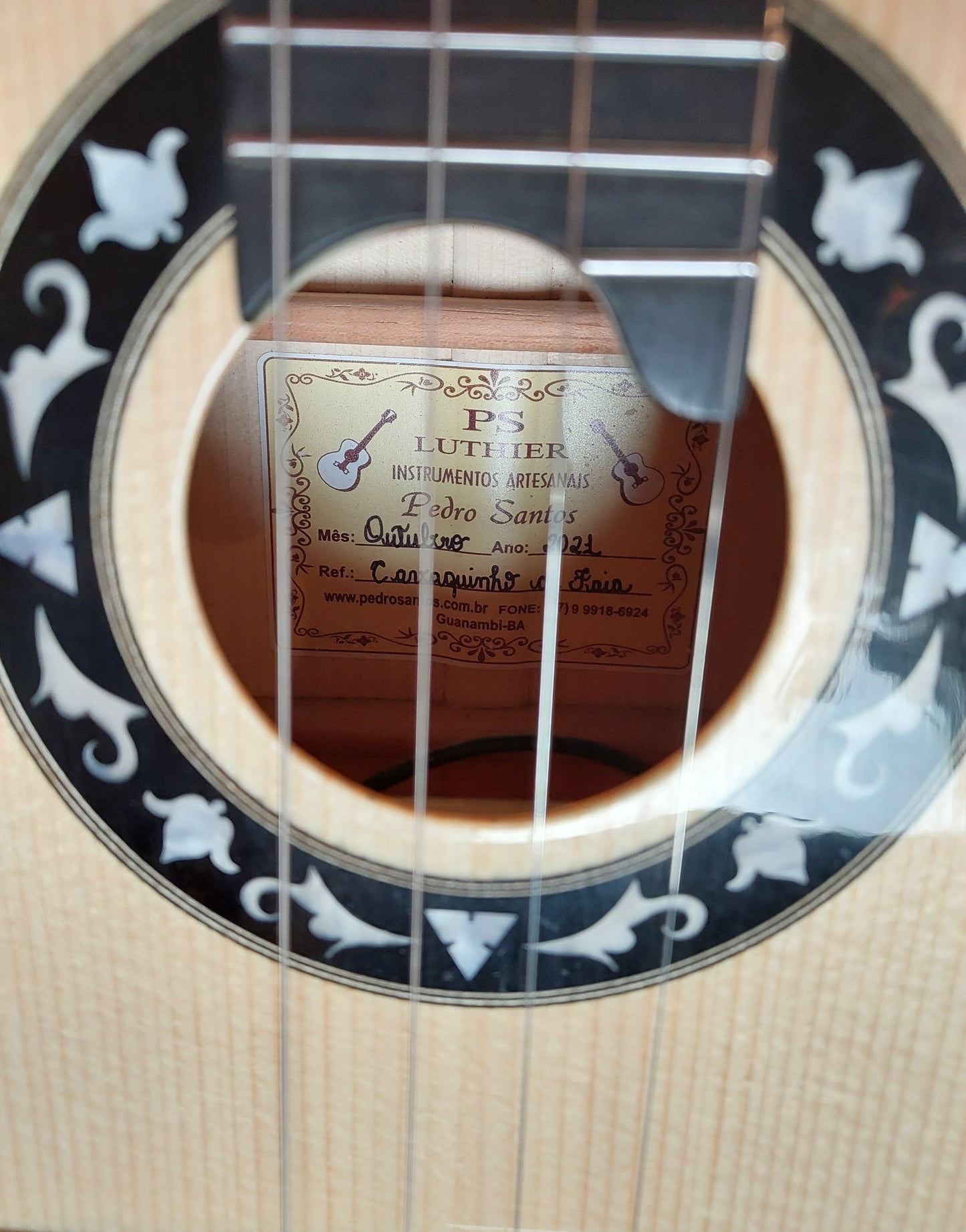 Pedro Santos Cavaquinho, Maple, 2021 (SOLD)
